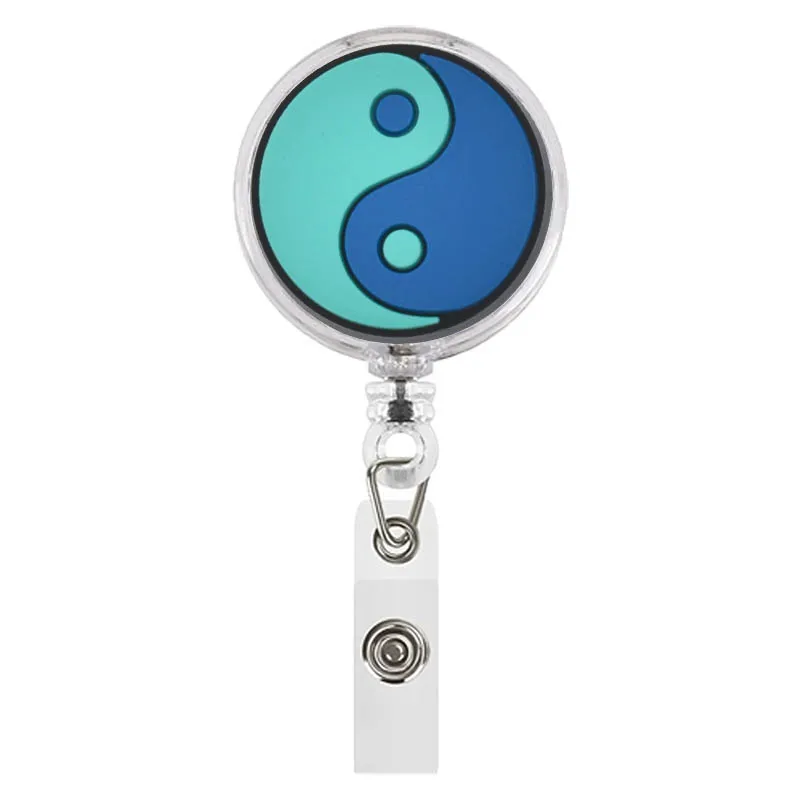 Description Picture 6 of itemSingle Sale Evil Eyes Retractable Badge Holder for Nurses Porta Credencial Name Tag Id Card Holder Lanyards Badge Reel Clip