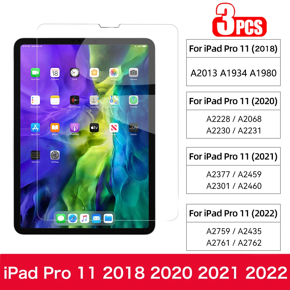 3Pcs For iPad Pro 11