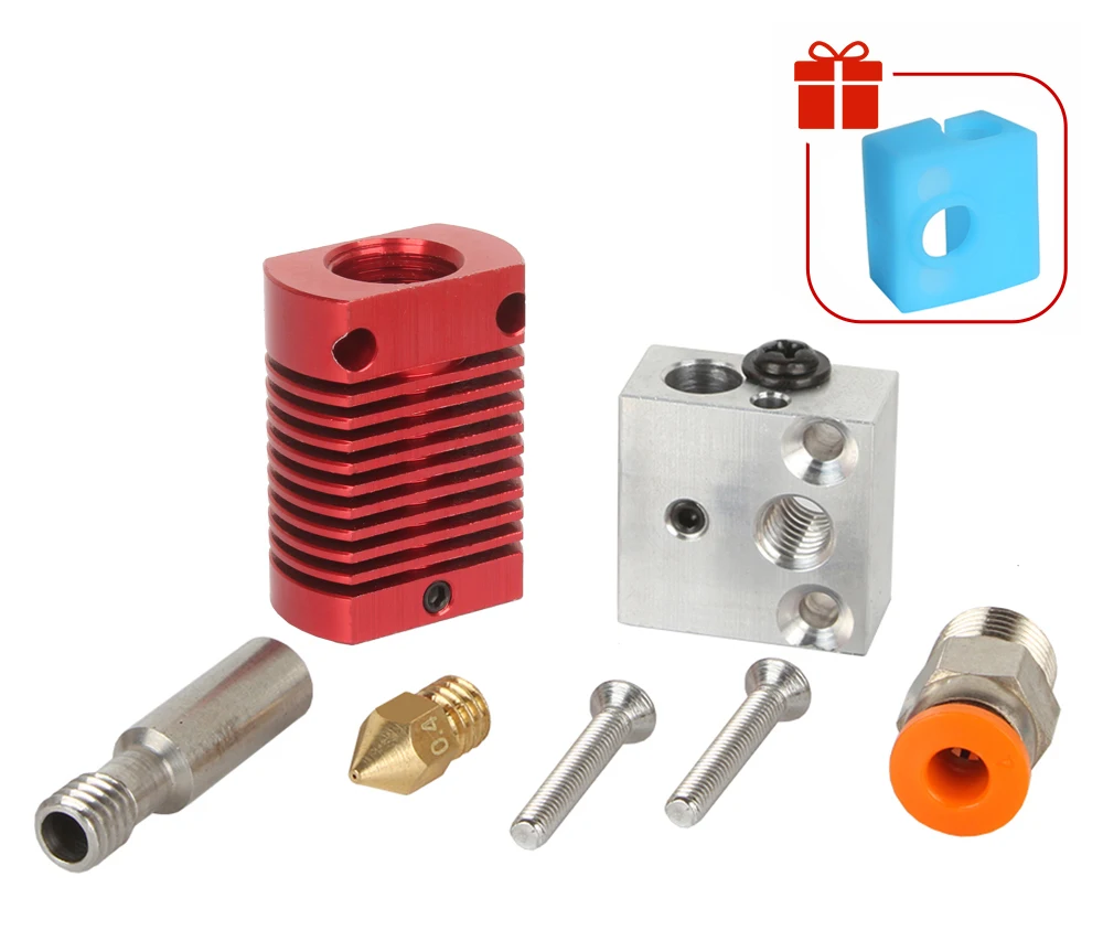 Description Picture 5 of itemMK8 Assembled Extruder Hot End kit for Ender 3 CR-10 Printers 1.75mm 0.4mm Nozzle aluminum heating block 3D Printer accessories