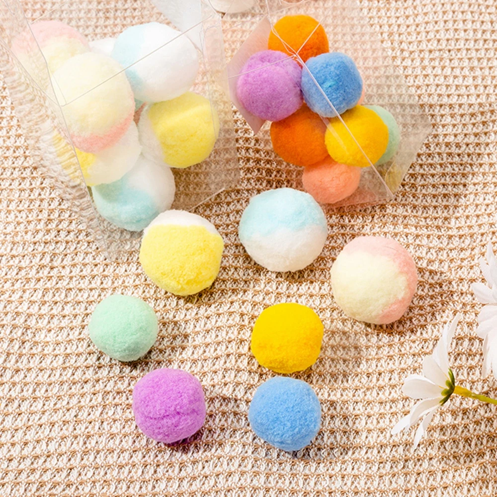 Description Picture 5 of itemWool Felt Ball Toys for Cats and Kittens Fun Adorable Colorful Soft Quiet Felted Fabric Balls Unique for Cat Lovers Cat Toy Ball