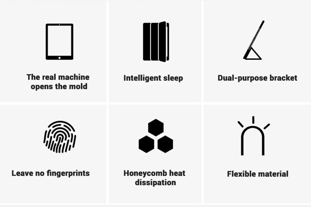 Description Picture 3 of itemkawai For iPad 6th Generation/ iPad 5th Gen 9.7 inch IPad Air 1 2 Case for IPad Pro9.7 2017 2018 ipad Air 5 Air 4 2022 10th 10.9