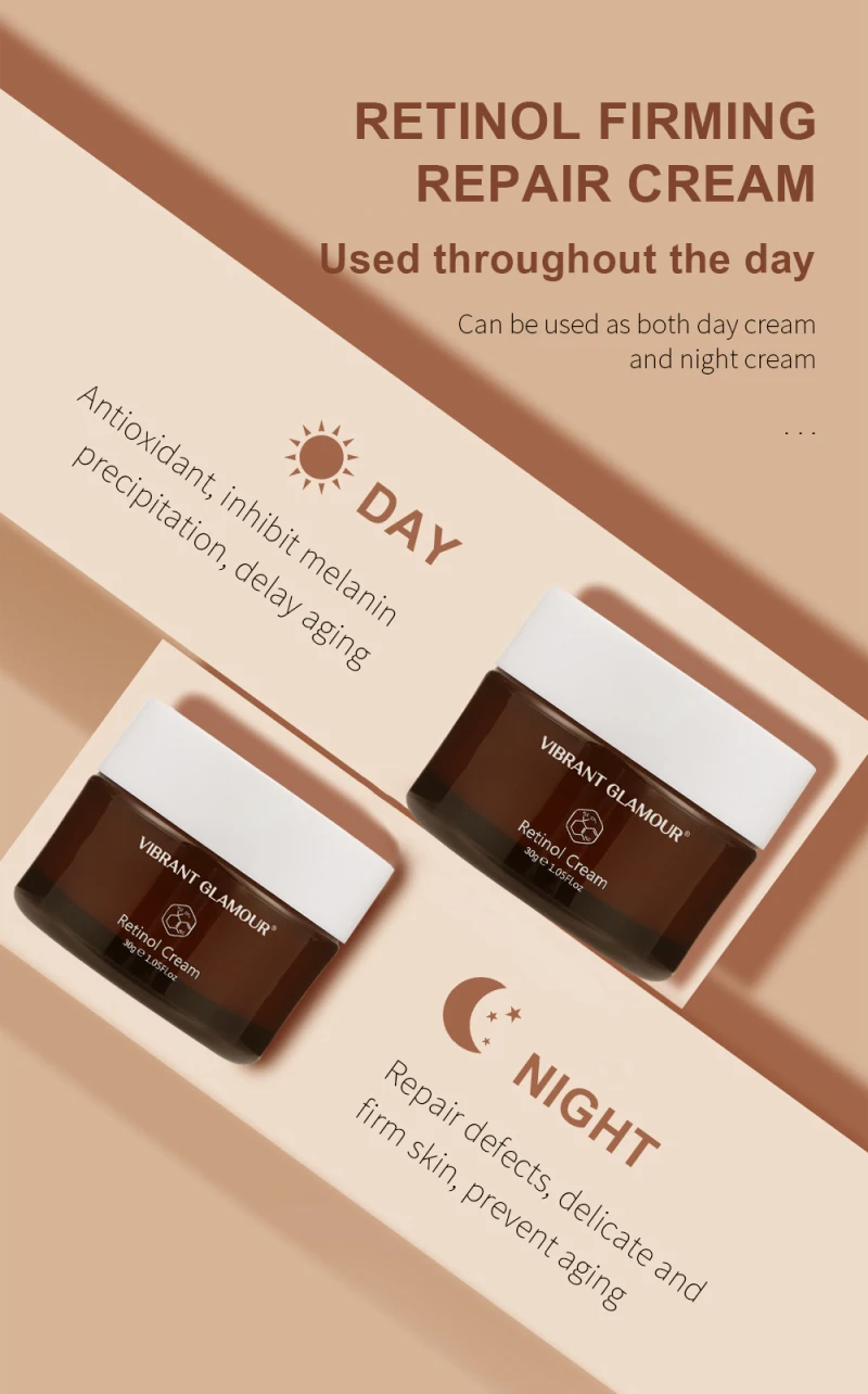 Description Picture 3 of itemRetinol Anti Wrinkle Face Cream Anti-Aging Remove Wrinkle Firming Lifting Whitening Moisturizing Facial Skin Care Korean Cosmeti