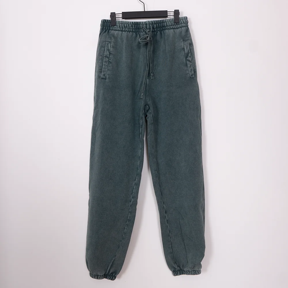 Description Picture 2 of itemZESSAM Solid Printing Wash Make Old Unisex Trouser Sports Elastic Waist Drawstring Casual Classic Vintage Streetwear Sweatpant