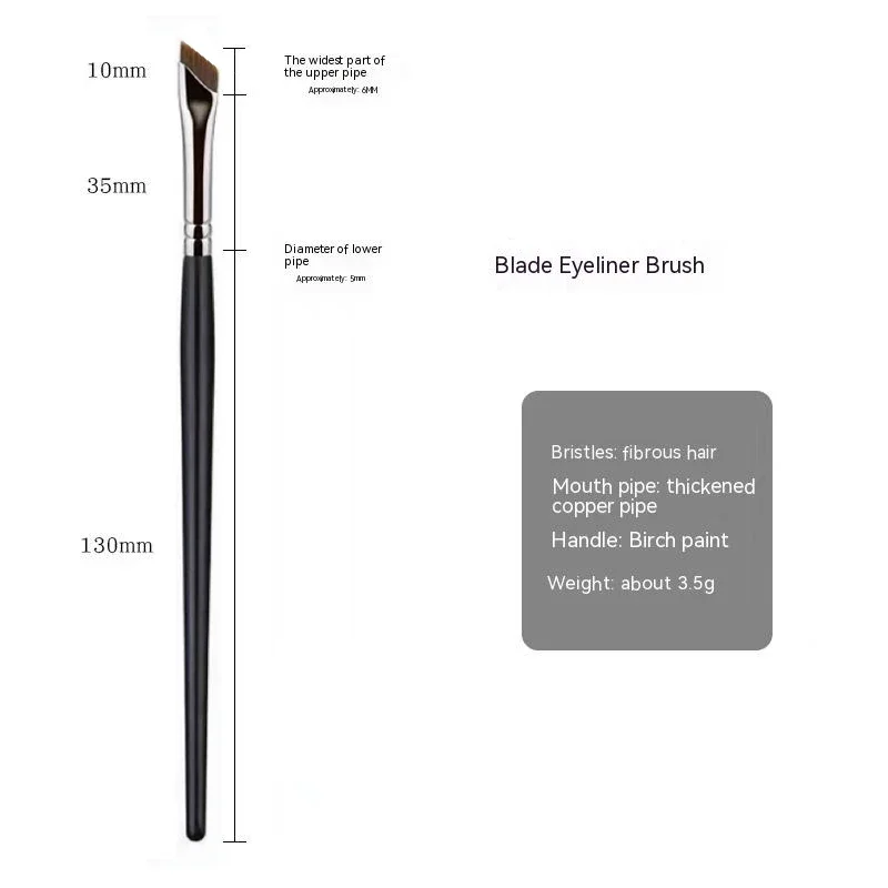 Eyeliner Brush Ultra Thin Fine Angle Flat Eyebrow Brush Liner Brow Place Makeup Brush Precise Detail Brush