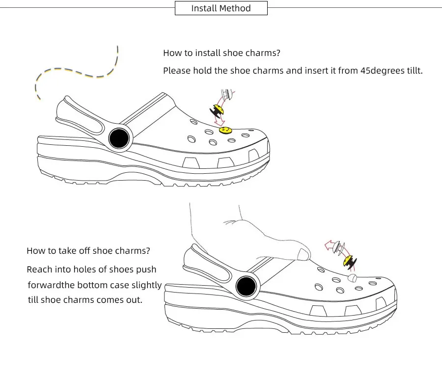 Description Picture 3 of itemCartoon Colorful Sunglasses PVC Shoe Charm Sandals Accessories Shoe Buckle Decor Fit Pins Jibz For Crocs Charms Kid Party Gift