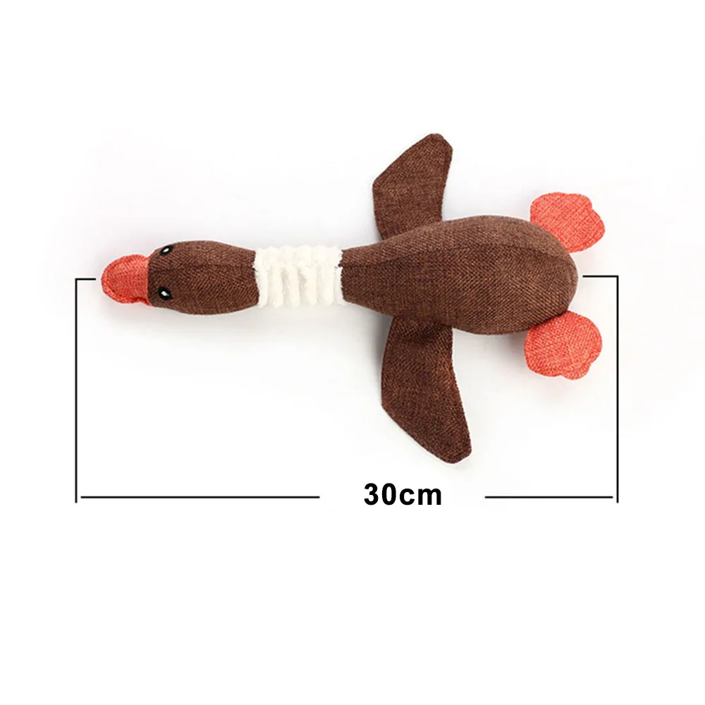 Description Picture 2 of itemPet Dog Toys for Aggressive Chewers Indestructible Dog Chew Toys Simulated Linen Squeaky Wild Goose for Large Small Medium Dogs