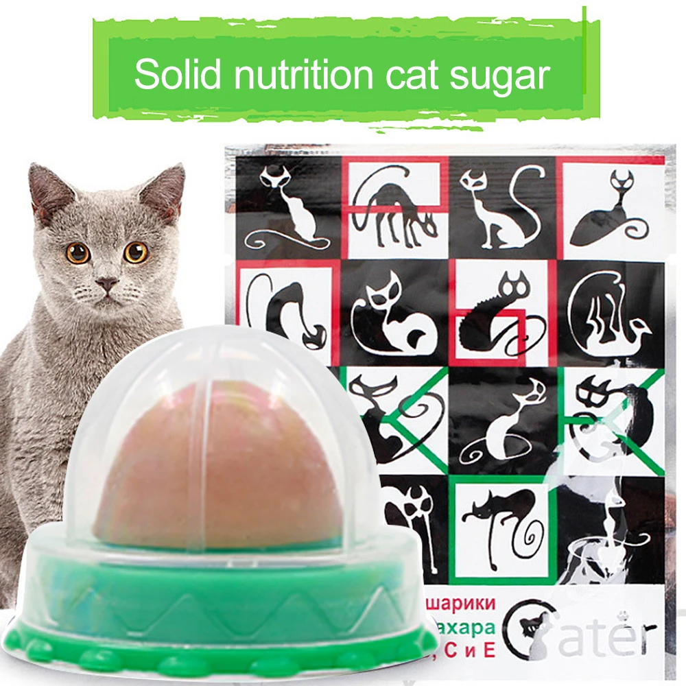 Description Picture 4 of itemCat Catnip Cat Toys Healthy Nutrition Cat Lollipop Cat Mint On The Wall Cat Energy Ball Candy Snacks Goods For Cats Pet Products