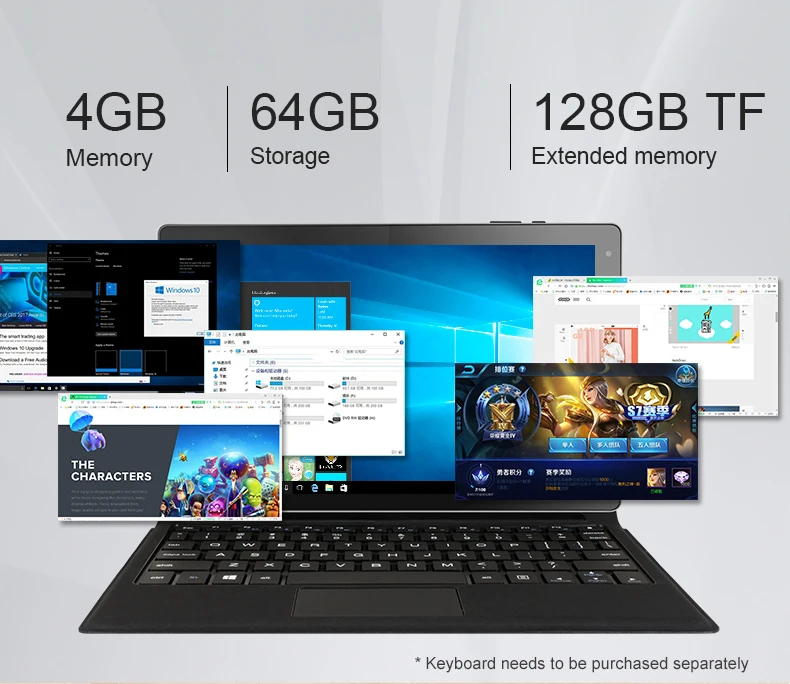 Description Picture 5 of itemJumper EZpad 7 2 in 1 tablet 10.1