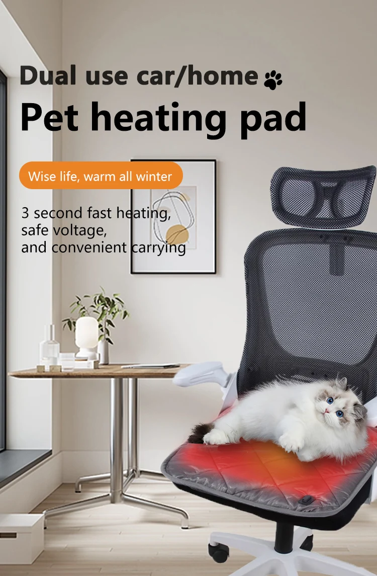 Description Picture 2 of itemUltra-Safe Pet Warming Mat: Advanced Heating Pad for Dogs & Cats with Anti-Chew Cord - Premium Indoor Comfort Solution.
