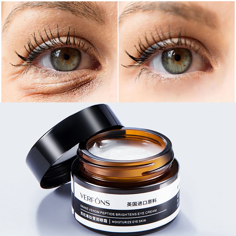 Snake Venom Peptide Eye Cream Deep Moisturizing Nourishing Removal Eye Bags Cream Anti-Puffiness Aging Dark Circle