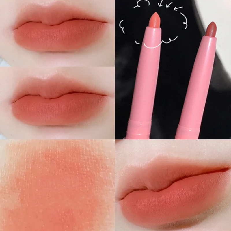 Description Picture 4 of item8 Colors Matte Lip Liner Pencil Carving Lip Makeup Long Lasting Brown Lip Liners Waterproof Lipstick Pen Lip Contouring Cosmetic