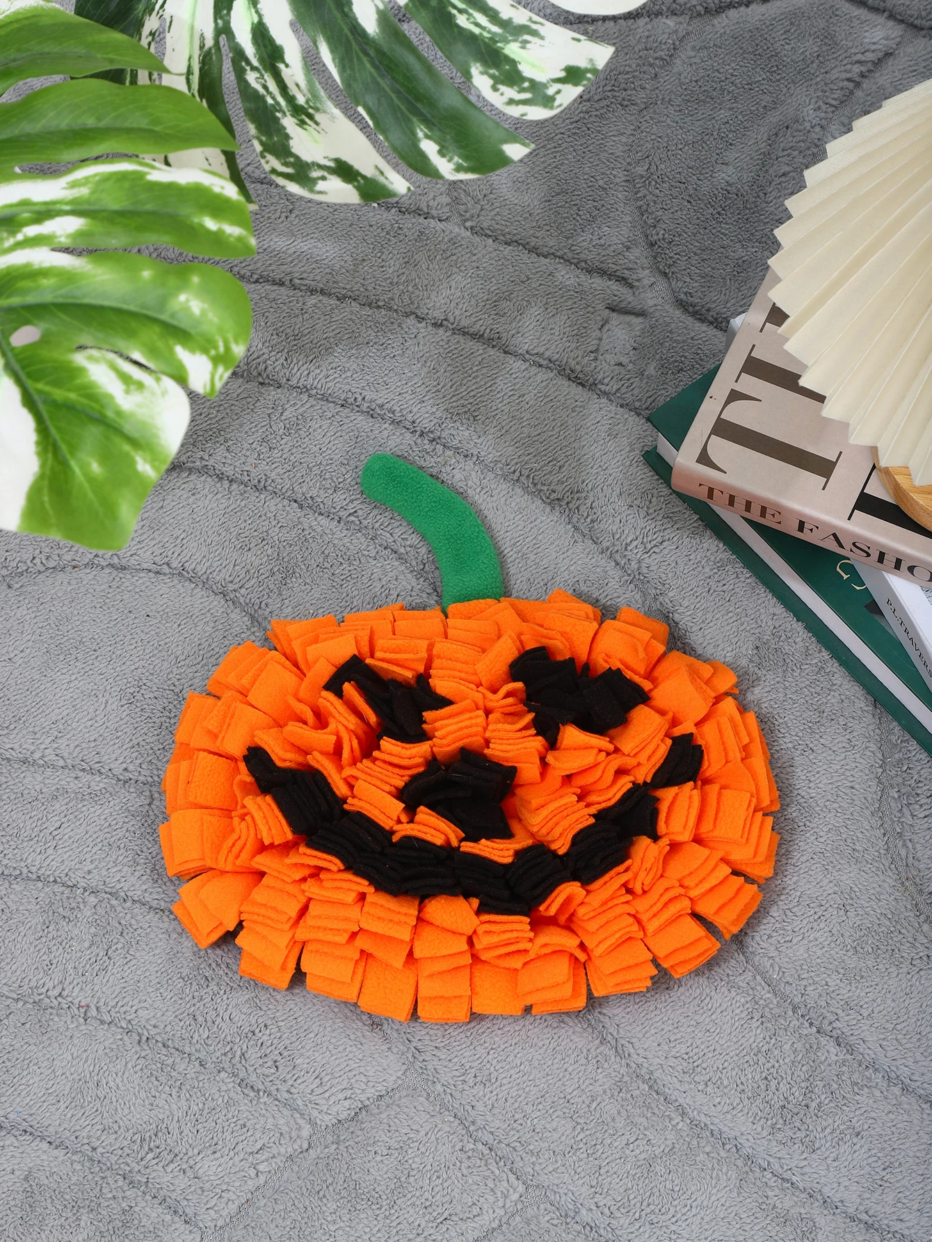 Description Picture 6 of itemPumpkin Dog Snuffle Blanket Pet Interactive Mat Nosework Feeding Mat Treat Dispenser Natural Foraging Toys for Small Large