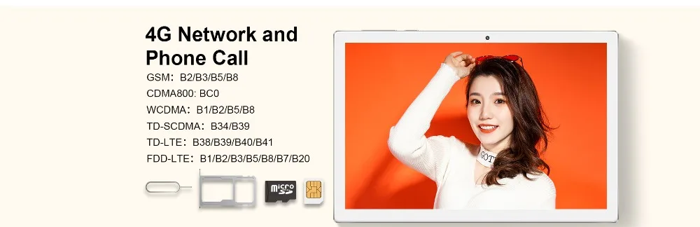 Description Picture 3 of itemNewest 10 inch Tablet Deca Core 4G Phone Call 6GB RAM 128GB ROM Wifi Bluetooth 1920X1200 2.5K IPS Android Tablets PC