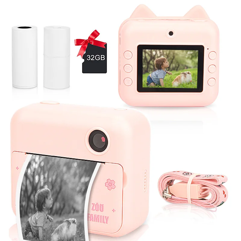 Description Picture 3 of itemChildren Instant Camera Print Camera 1080P Video Photo Digital Camera With Print Paper For Child Birthday Christmas Gift