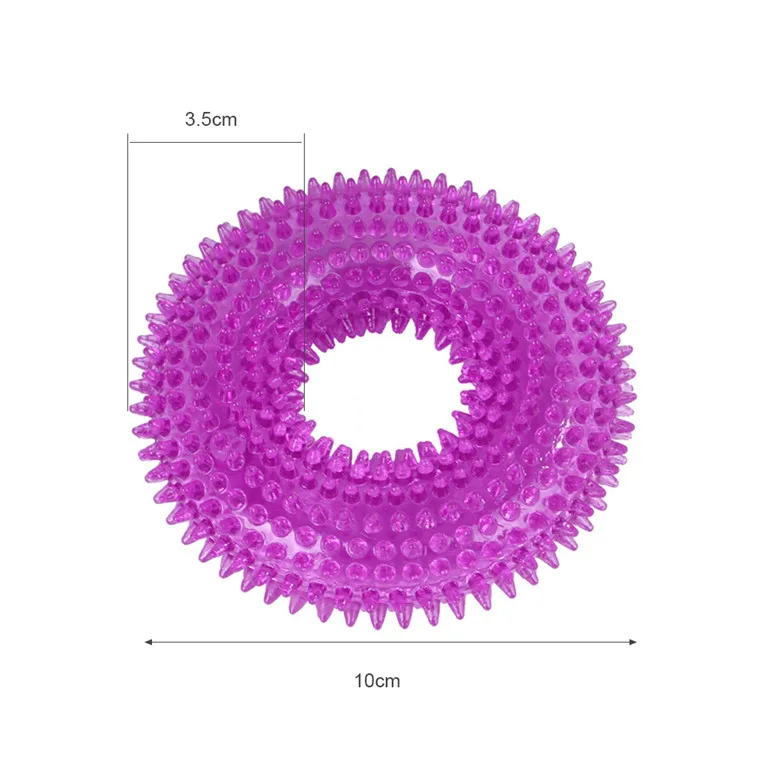 Durable Dog Chew Toys Dog Squeaker for Aggressive Teeth Cleaning Non Toxic TPR Dog Toys Molar Bite Rubber Chew Ball Accessories