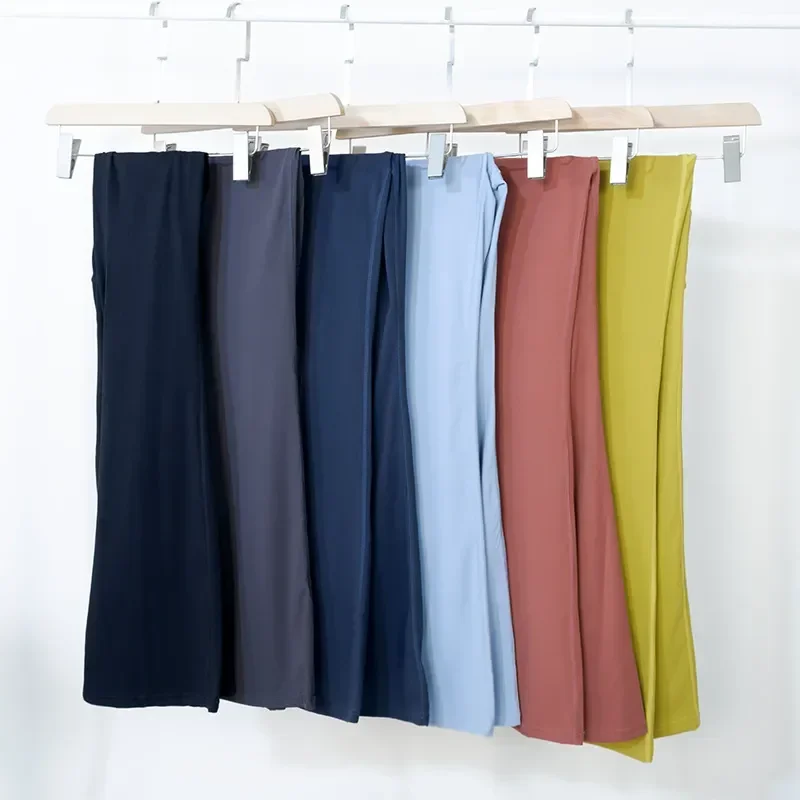 Description Picture 4 of itemLulu Lady Yoga Sports and Leisure Bell-Bottoms HighWaist Pants Free Shipping Promotion Lycra Fabric Has the Original Logo