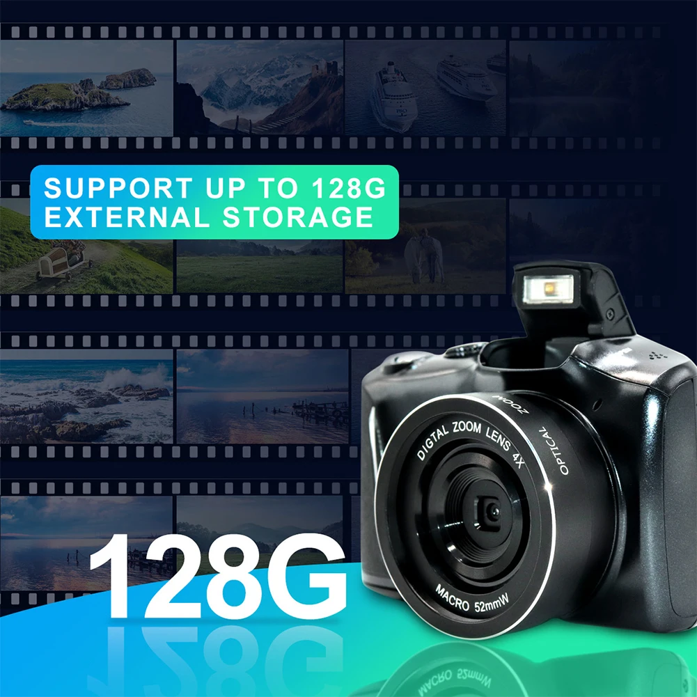 2022 48 Million Pixel Digitial Camera 2.7K HD Mirrorless Digital Camera WIFI Camera for Kids Girls Gift Max 128g Video Camera