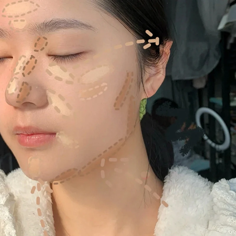 Description Picture 3 of item3 Colors Contour Concealer Moisturizing Full Coverage Acne Spot Dark Circles Concealer Cream Palette With Brush Makeup Cosmetics