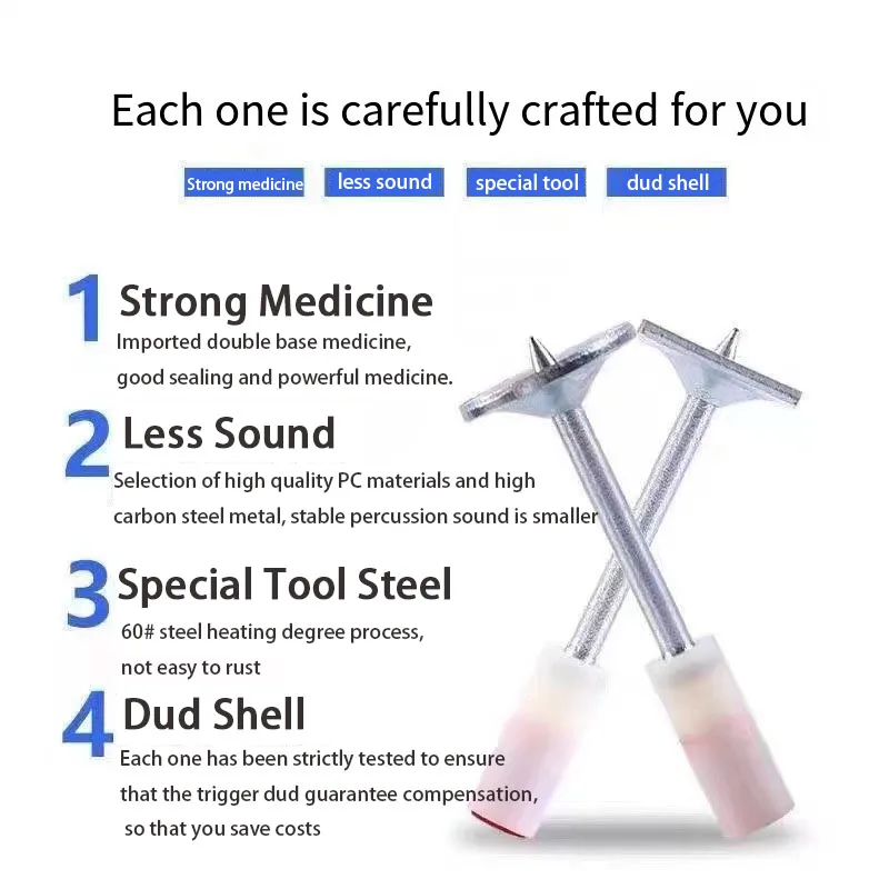 Description Picture 4 of itemManual Steel Nail Gun Accessories Multifunctional Strong Penetrating  DIY Home Ceiling Water Pipe Steel Nail Wall Fastening Tool