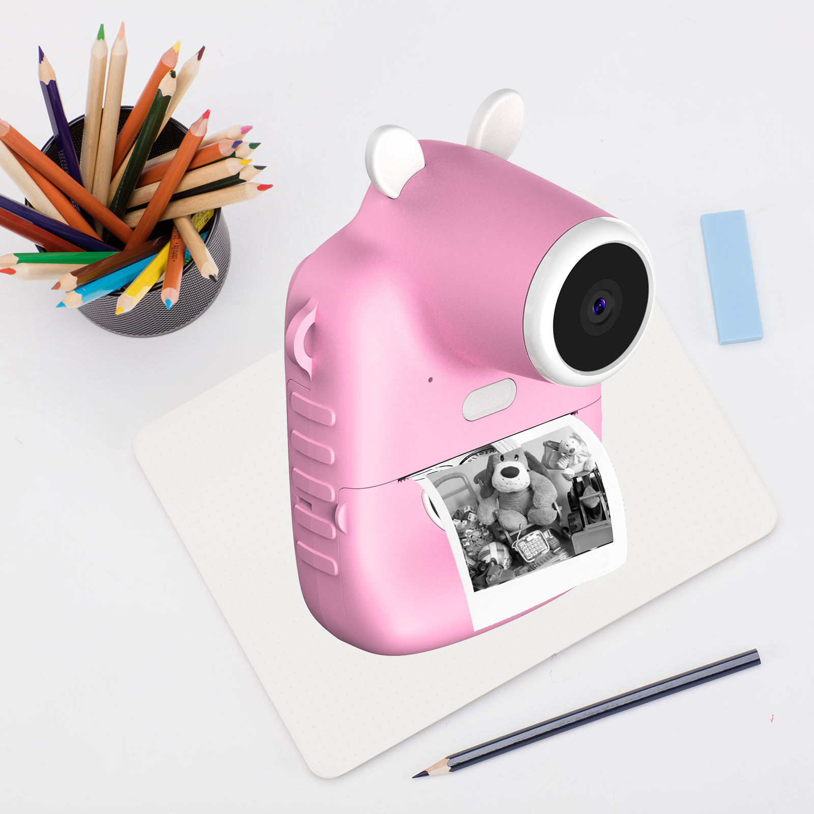 Description Picture 6 of itemP1 Children Instant Camera MP3 Printing Camera With Print Paper 2.4-inch HD Camcorder For Girls Toddler Kids Camcorder