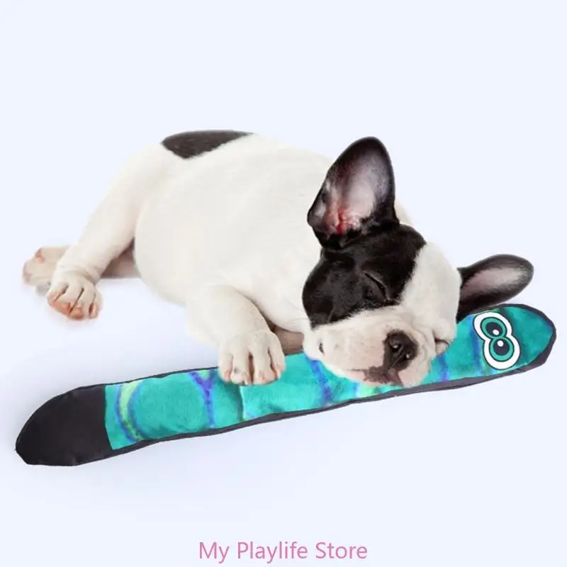 Dog Chewing Toy Snake Shape Pet Dog Snuffle Toy Encouraging Foraging Skill Squeaky Toy Puppy Chew Toy Dog Supplies