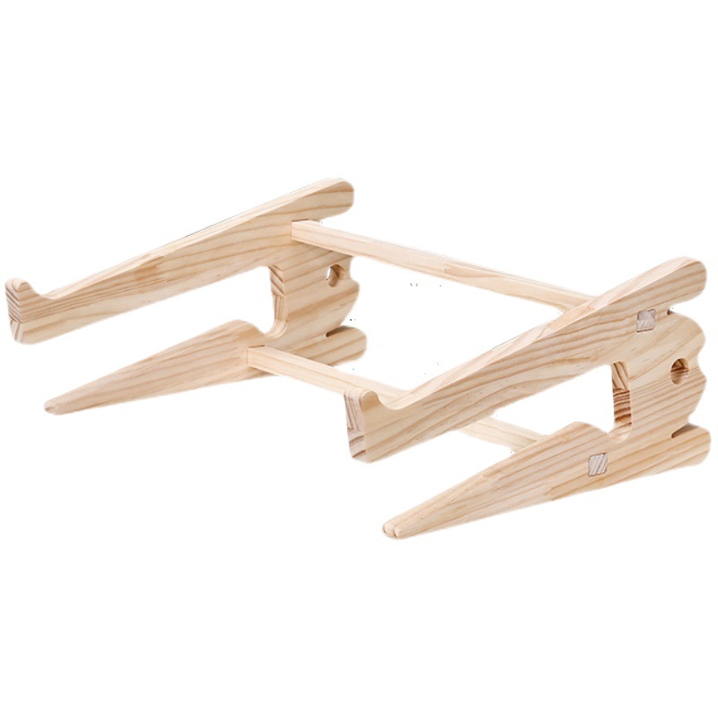 Solid Wood Laptop Stand Vertical Frame Cushion Height Bracket Cooling Base Desktop Increase Bracket Cooling Frame Increase Frame