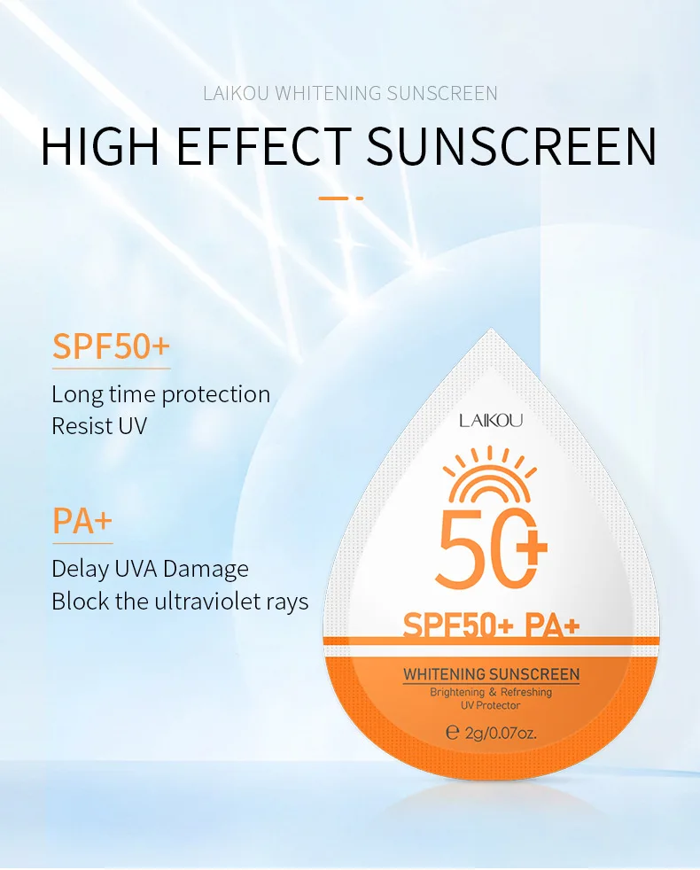 Description Picture 6 of item7pcs LAIKOU Facial Body Sunscreen Protector Facial Solar Sun Whitening Sun Cream Anti-Aging Oil-control Moisturizing SPF50+ PA+