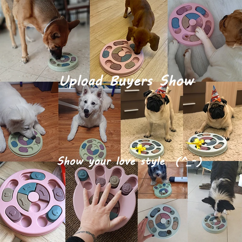 Description Picture 2 of itemDog Puzzle Toys Slow Feeder Interactive Increase Puppy IQ Food Dispenser Slowly Eating NonSlip Bowl Pet Cat Dogs Training Toys