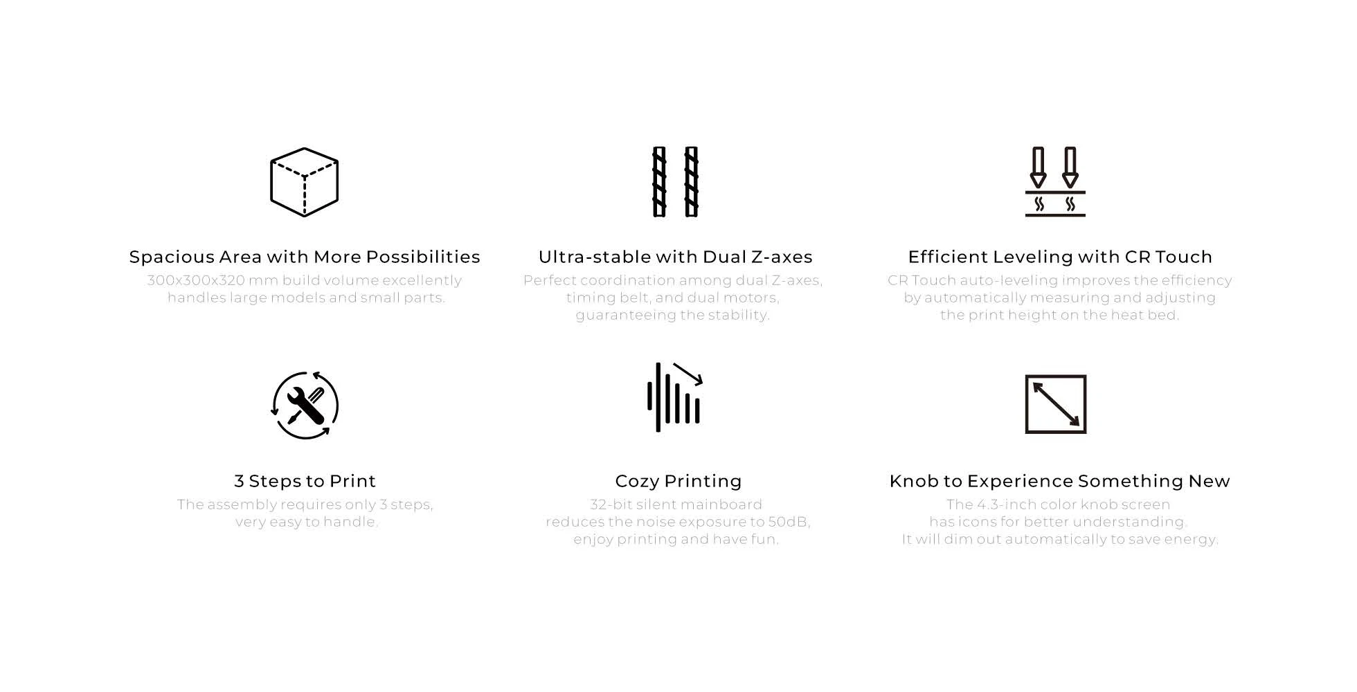 Description Picture 3 of itemCREALITY Ender 3 Max Neo Upgrade 3D Printer with Dual Z-axis CR-Touch Auto Leveling Large Print Size 300*300*320mm FDM Printer