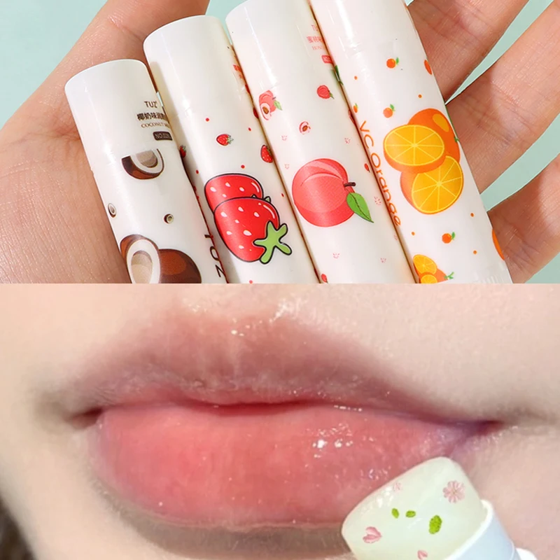 Fruit Flavor Lip Balm Long Lasting Moisturizing Lips Reduce Lip Line Anti Aging Anti-drying Hydration Lip Care Lipsticks Makeup