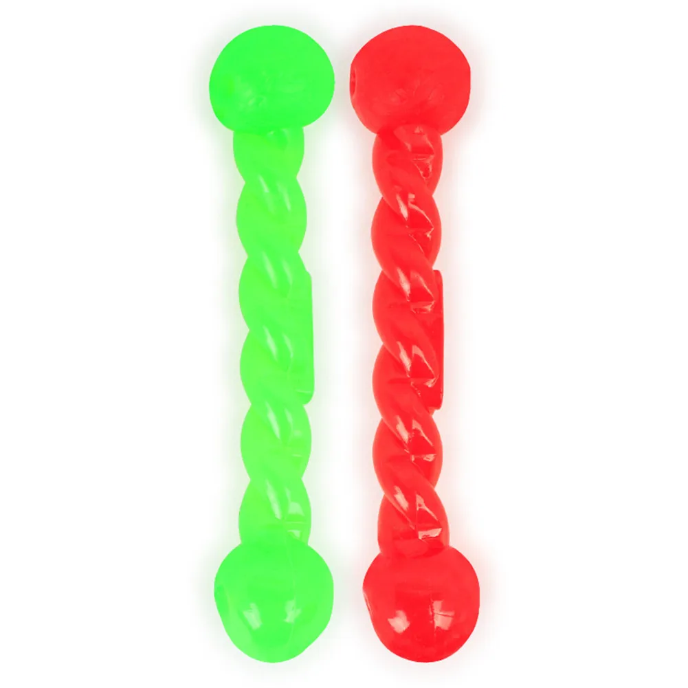 Description Picture 4 of itemNew Pet Toy Dog Cat Bone Grinding Bite Chew Health Teeth Stick Silicone Color Green Red Blue