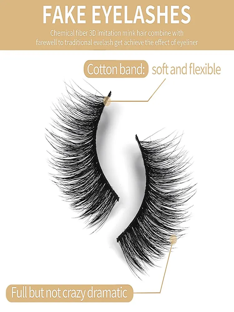 Description Picture 3 of item5 Pairs Pack Eyelash Natural Long Thick False Eyelashes Beauty Tools