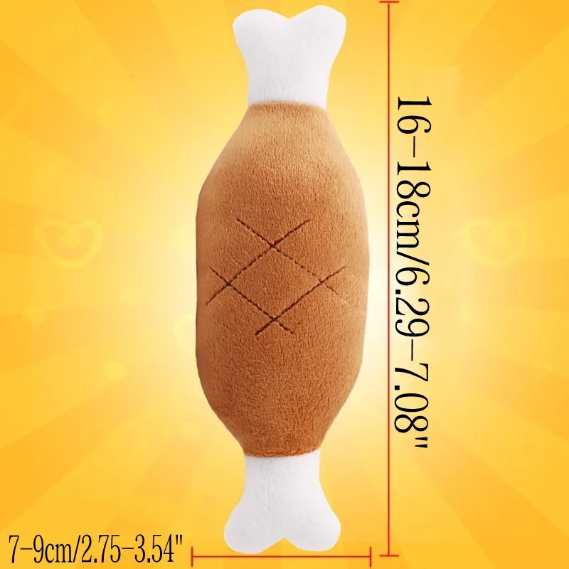 Description Picture 6 of itemDog Toys for Small Dogs  Fleece Bone Chew Toys Puppy Plush Toys Squeaky Pet Cat Dog ProductsFrench Bulldog Chihuahua Accessories