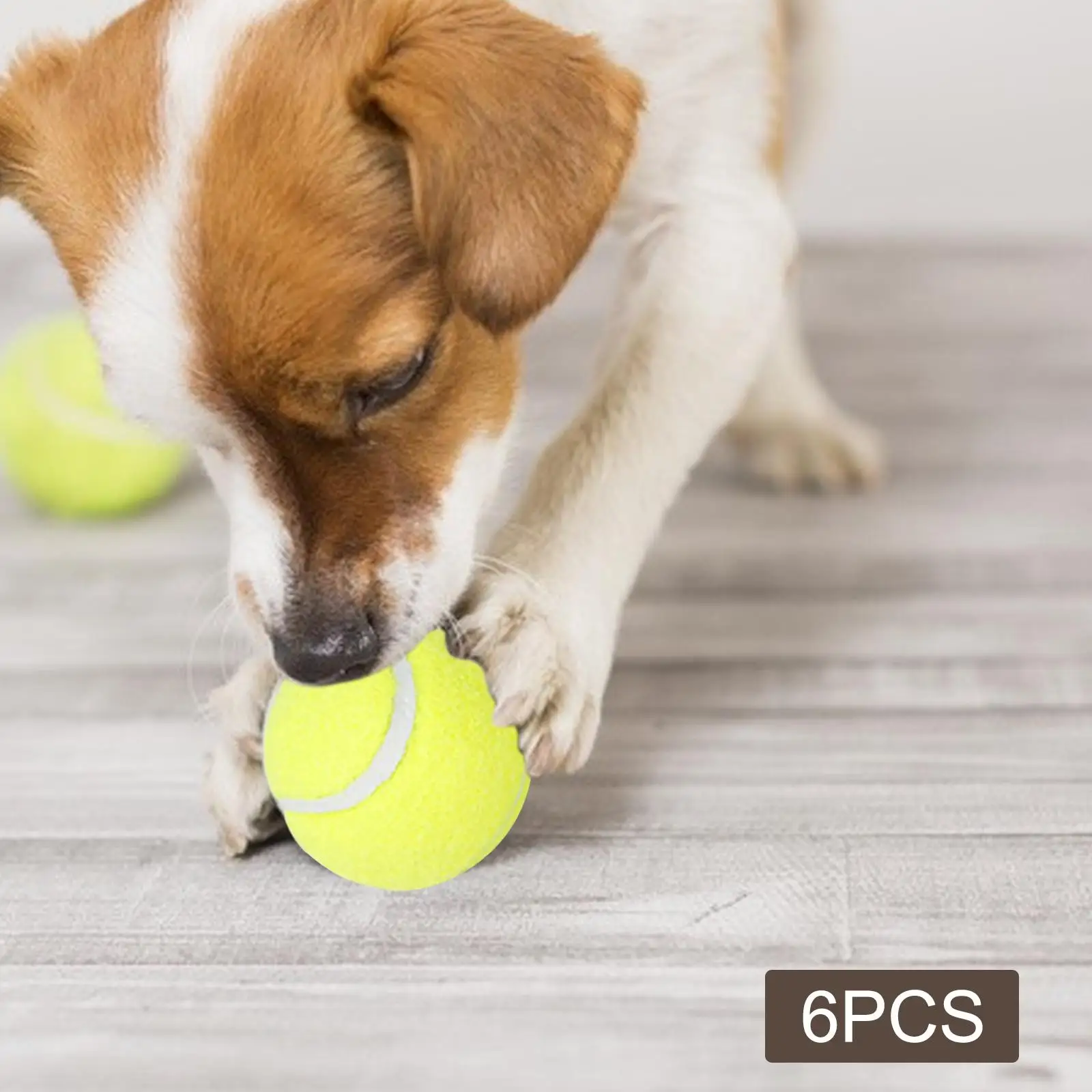 6Pcs Tennis Balls High Bounce Practice Training Outdoor Elasticity Durable Tennis for Dogs Bite Chase and Chomp 5cm Dog Ball