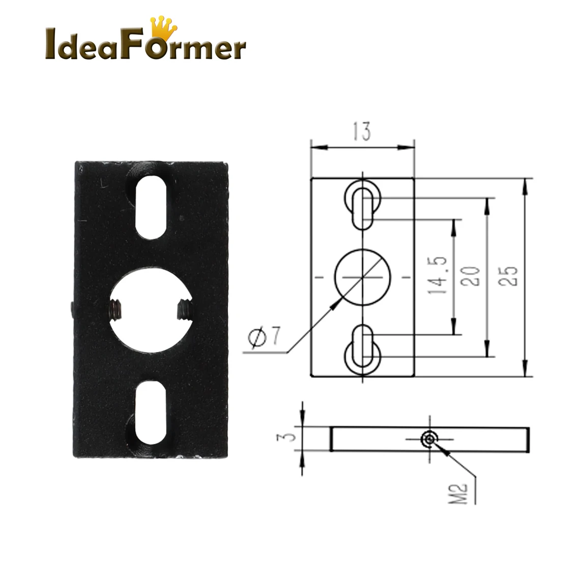 Description Picture 3 of itemThroat Fixing Sheet for IdeaFormer IR3 V1 Hotend IR3-MT IR-M IR3-MF Print Head Throat