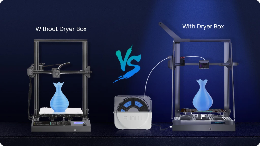 Description Picture 4 of itemSUNLU 3D Printer S9 Plus FDM 3D Printer Auto Filament Drying Silent Printing Full Metal Frame extruder High Precision Free Ship