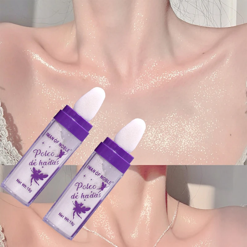 Description Picture 4 of itemPOLVO DE HADAS Highlighter Powder Body Glitter Brighten Face Contour Bronzer Shimmer Eyeshadow Makeup Silver White High Light