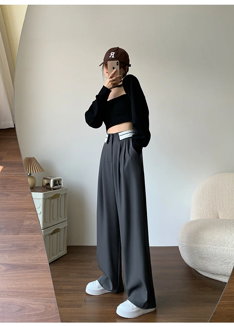 Description Picture 4 of itemWomen's Cargo Pants Women Korean Streetwear Y2k Harajuku Baggy Pants Woman Women's Clothing Korea Stylish High Waist Jeans