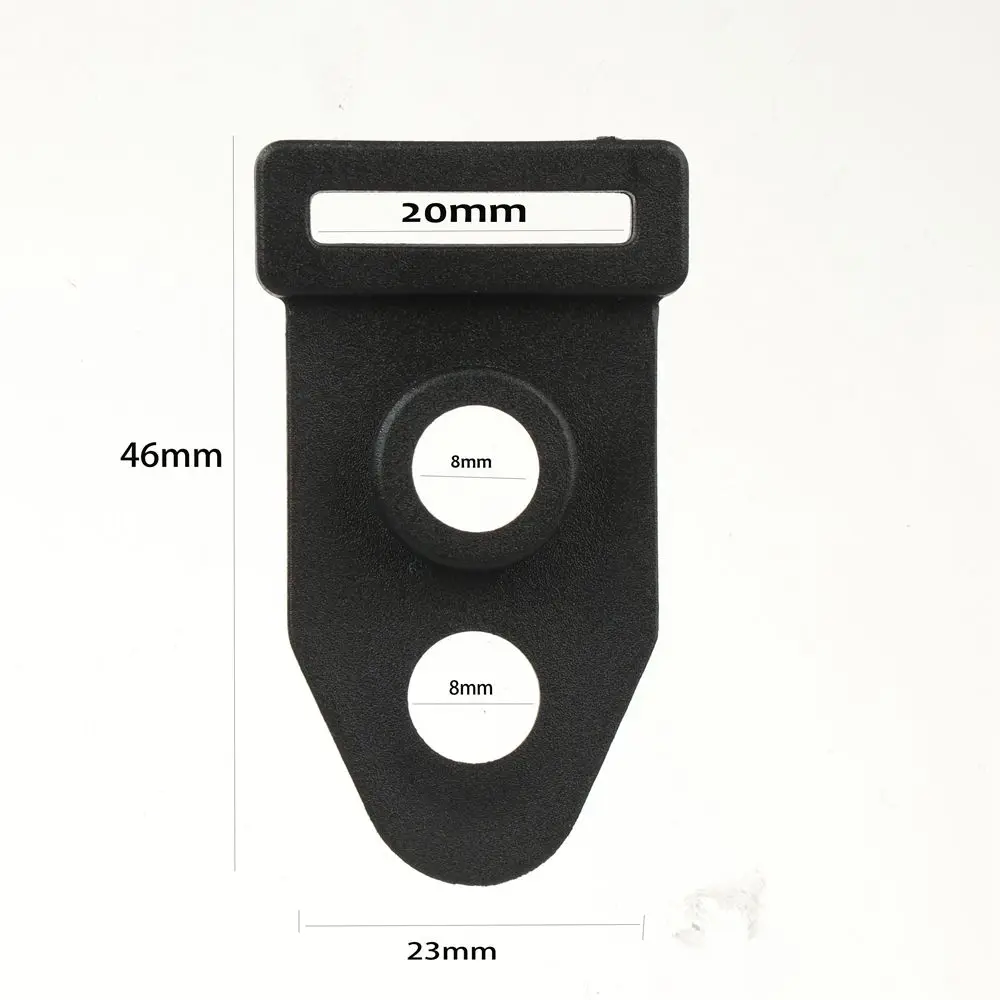 Description Picture 3 of item10/20pcs High Quality Double Eyes Black Tool Wind Rope Buckle Outdoor Camping Traveling Tent Feet Clamp Tent Clip