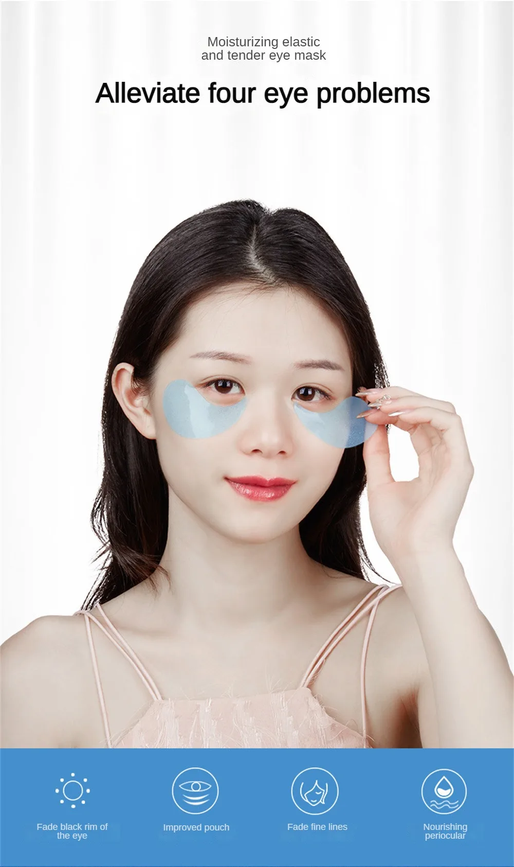 Description Picture 6 of item60pcs Jellyfish Collagen Eye Patch Elastic Moisturizing Eye Mask Gentle Hydrating Eye Patch To Improve Dry Eye Skin Care Product