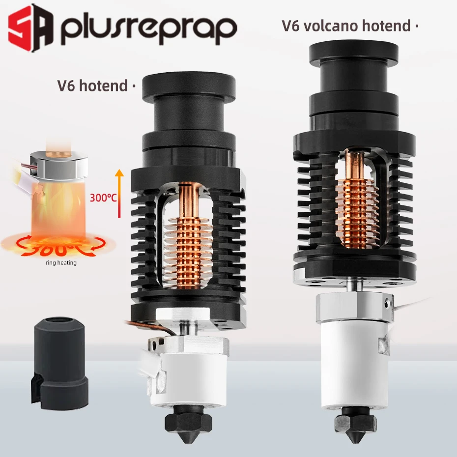 Compatible With E3DV6 Hot End Ceramic Heating Core Kit Bimetal heatbreak Hardened Steel Nozzle CR-10 VORON2.4 Ender 3