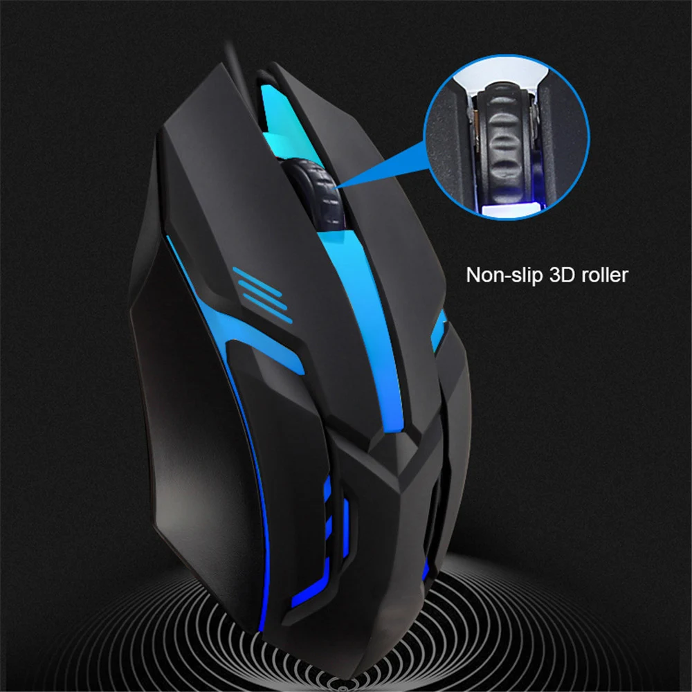 Description Picture 4 of itemE-Sports USB Wired Mouse Colorful LED Gaming Mouse 5000 DPI Wired Mice Optical Wired Gamer Mouse For Desktop Laptop PC Computer