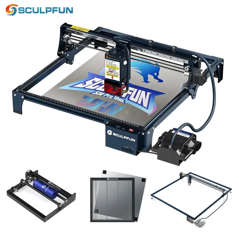 SCULPFUN S30 Pro Max Laser Engraver with Auto Air Assist 20W Laser Cutter High Accuracy Industrial grade Laser Engraving Machine