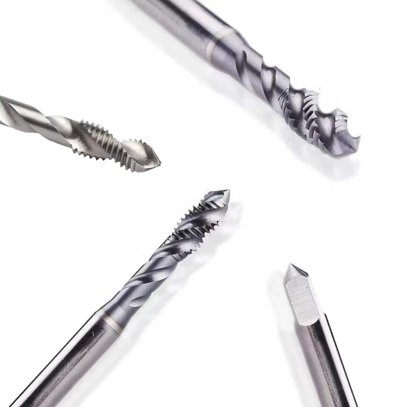 Description Picture 2 of itemDrill Tap 1/4″ M5 Machine Spiral Point Straight Fluted Screw Thread Metric Plug Hand Tap Drill Hand Tools