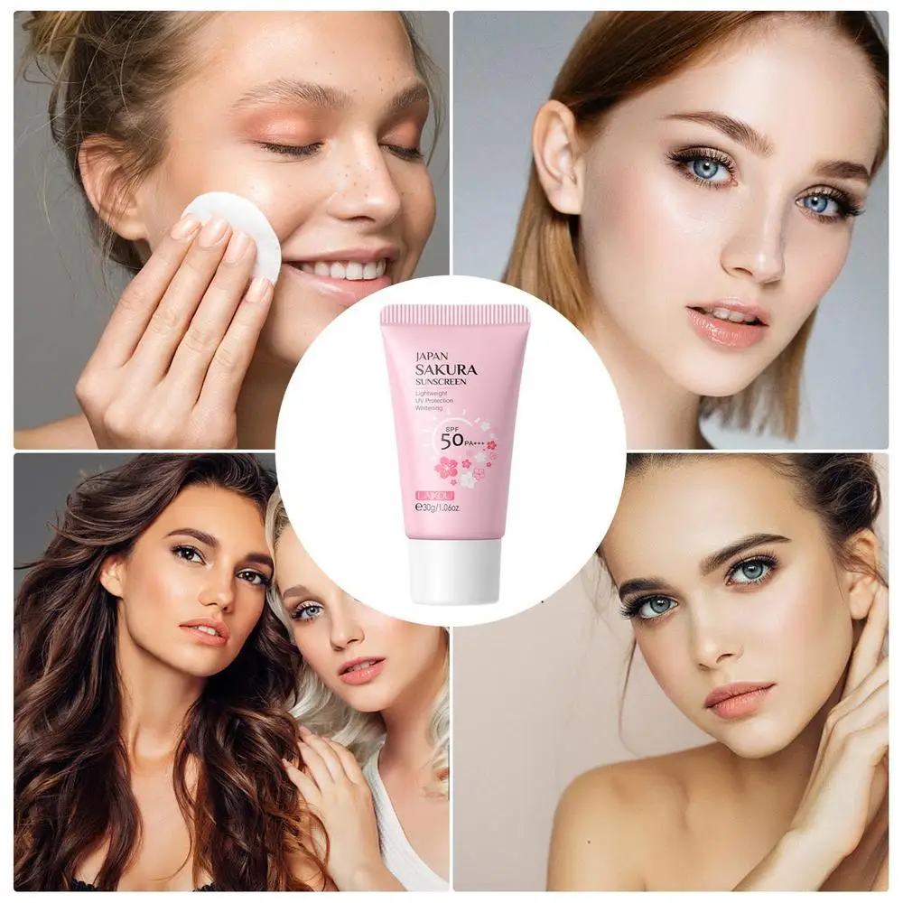 Description Picture 3 of itemWaterproof Sunscreen SPF50 Sakura UV Gel 1.06oz Sweat Resistant Moisturizing Sakura Sunscreen Sun Shield For All Skin Women