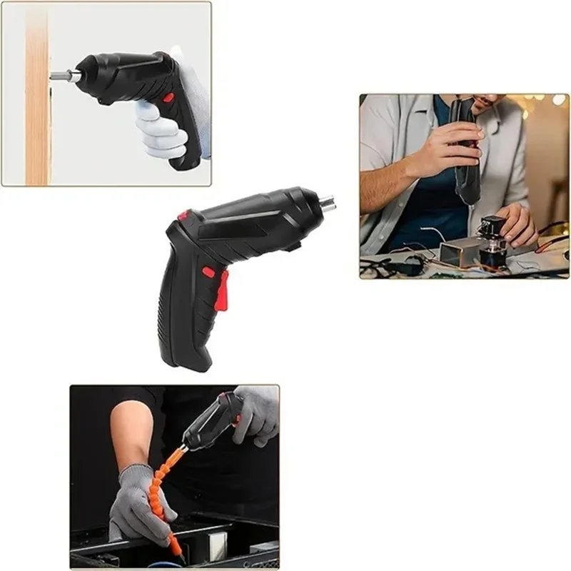 Description Picture 3 of item2/14/26/47PCS Electric Screwdriver Household Small Electric Drill Rechargeable Multi-Functional Lithium Electric Screwdriver Set