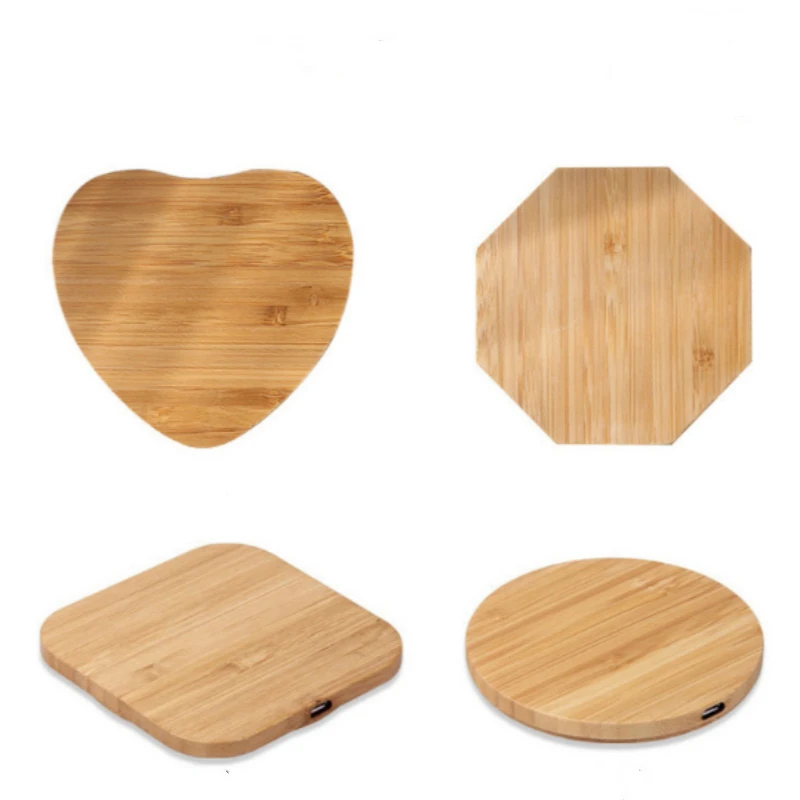 Description Picture 2 of itemQi Wireless Charger Slim Wood Pad Charging Mat For Samsung Galaxy Note 9 iphone wireless charger mobile phone charger charging