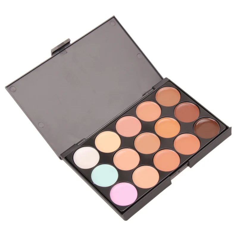 Description Picture 3 of itemNatural Professional Concealer Palettes 15 Colors makeup Foundation Facial Face Cream Cosmetic contour palette concealer palette