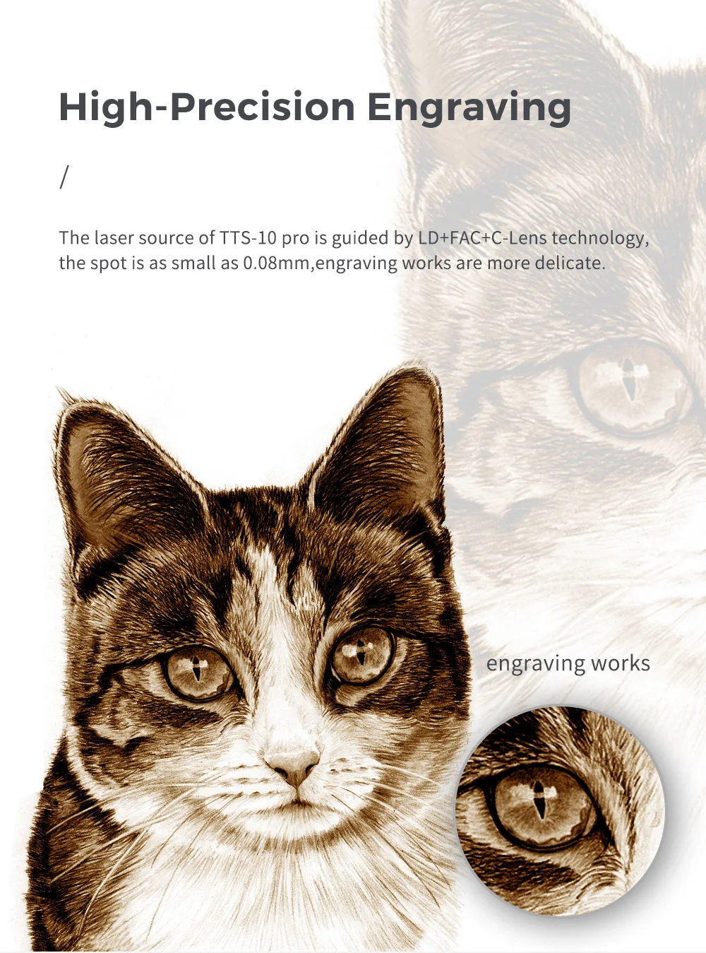 Description Picture 5 of itemCNC Laser Engraving Machine TTS-25/TTS-55 15W/40W Metal Laser Engraver Wood Leather Cutting Woodworking Tools