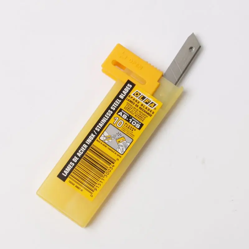 Description Picture 5 of item10pcs OLFA AB-10S Precision Stainless Steel 9mm Standard-Duty Stainless Snap-off Blade
